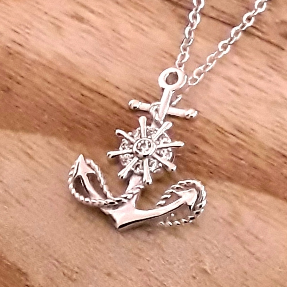 D12 NEW S925 Good Luck Nautical Anchor - Picture 2 of 8
